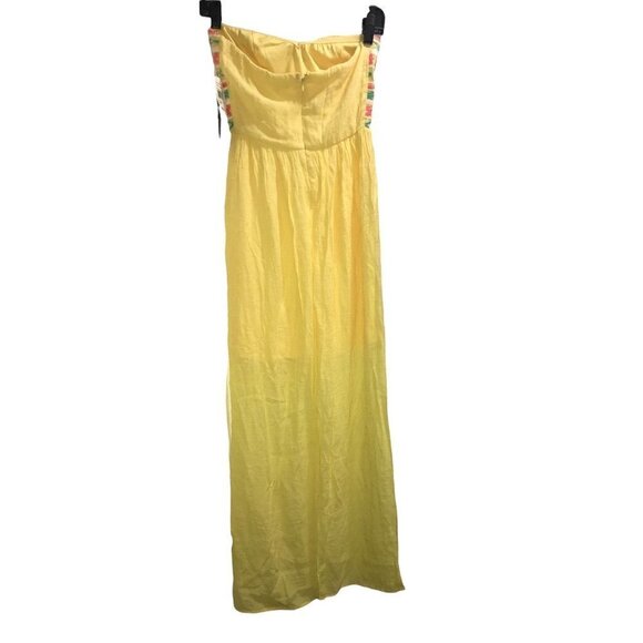 WOMEN'S Yellow‎ Tube Dress Size Small - Picture 3 of 10